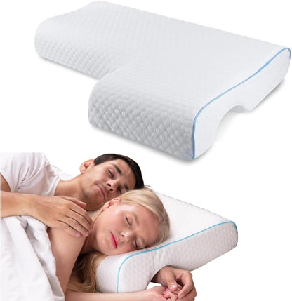 Comfortable Couples Pillow With Snuggle Arm Rest