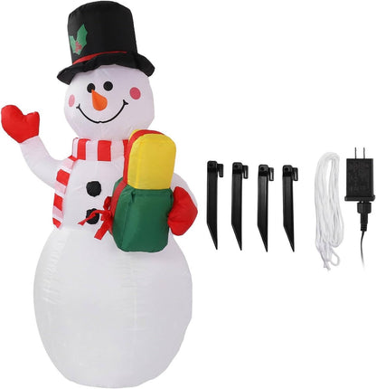 Fun Inflatable Snowman LED Yard Decorations