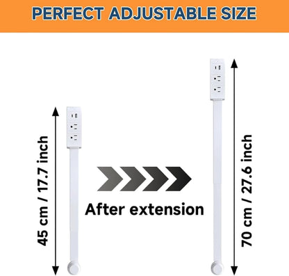 Flexible Power Outlet with Swivel Plug Extension