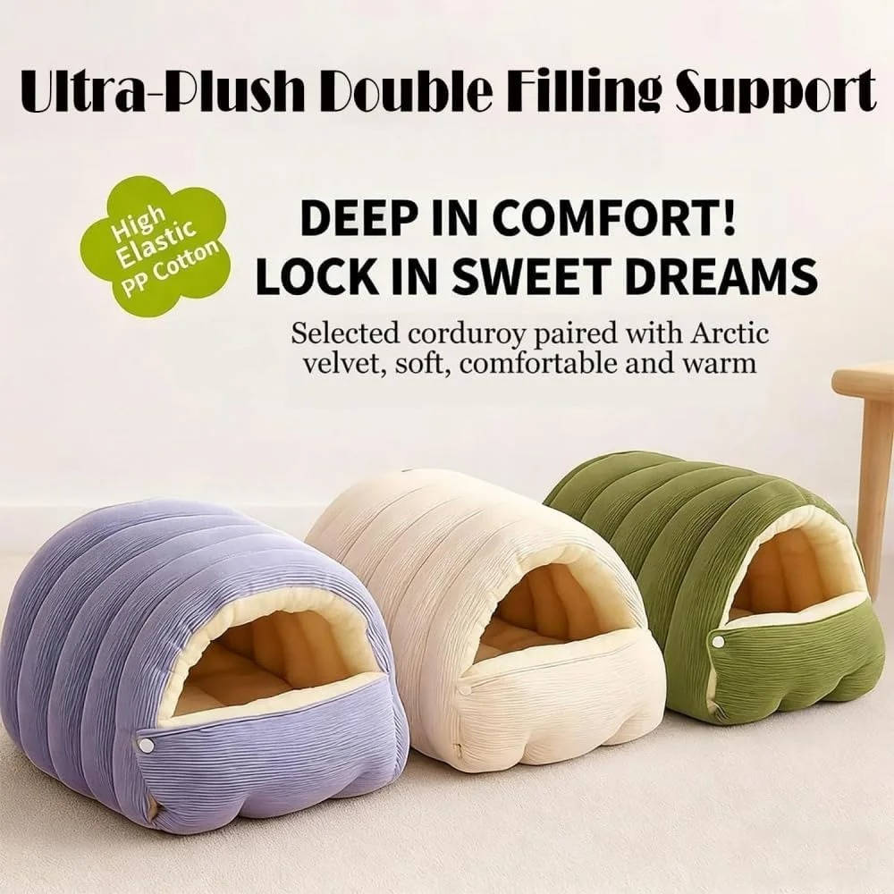 Detachable and Machine Washable Cozy Cat House