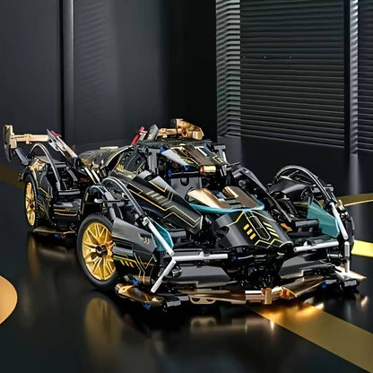 Large 1690pc V12 Model Car Construction Toy Set - Halri