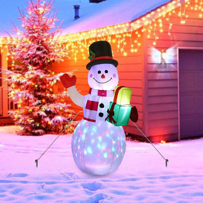 Fun Inflatable Snowman LED Yard Decorations - Halri