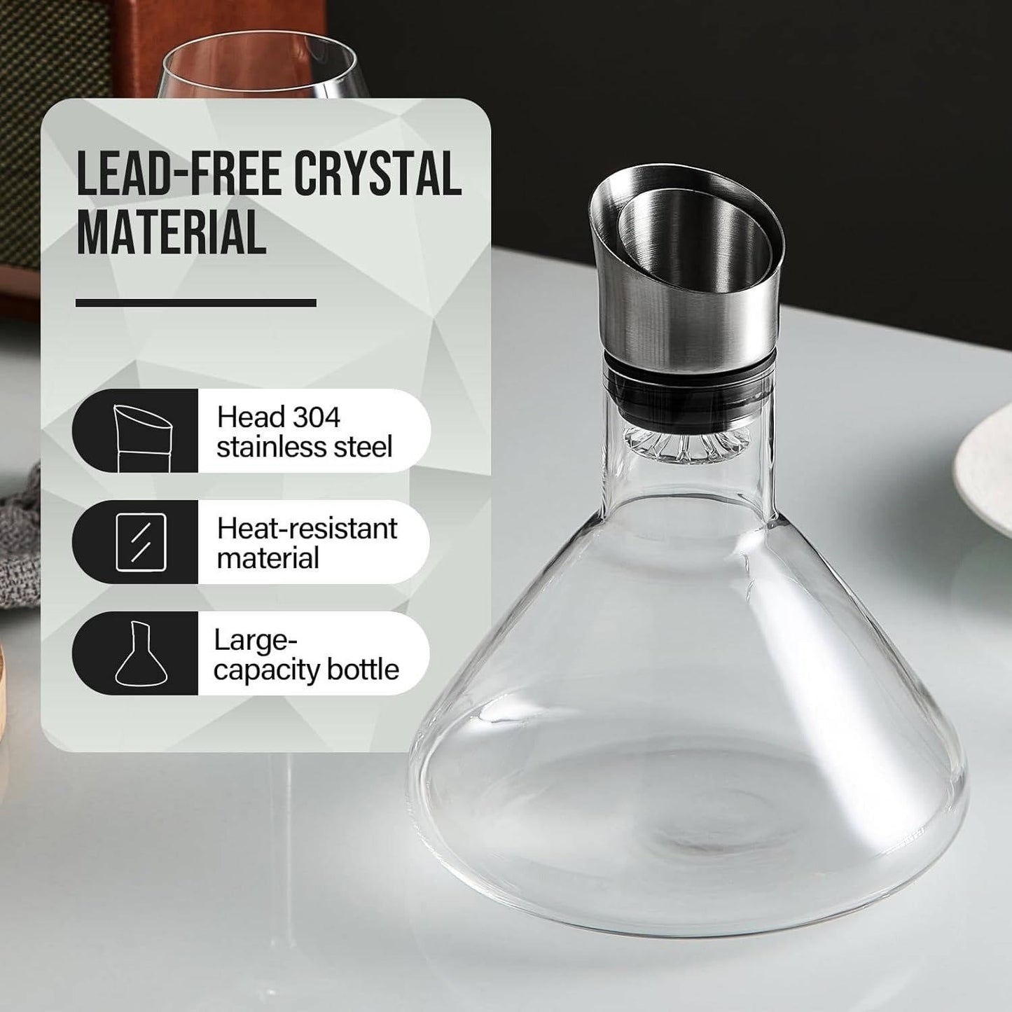 Luxury Wine Decanter Pourer Jug