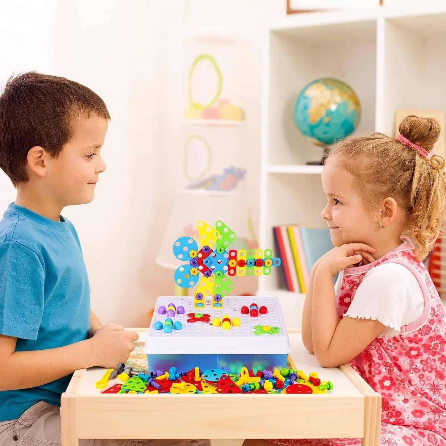 Fun Kids Construction Toy Set 237 Pieces