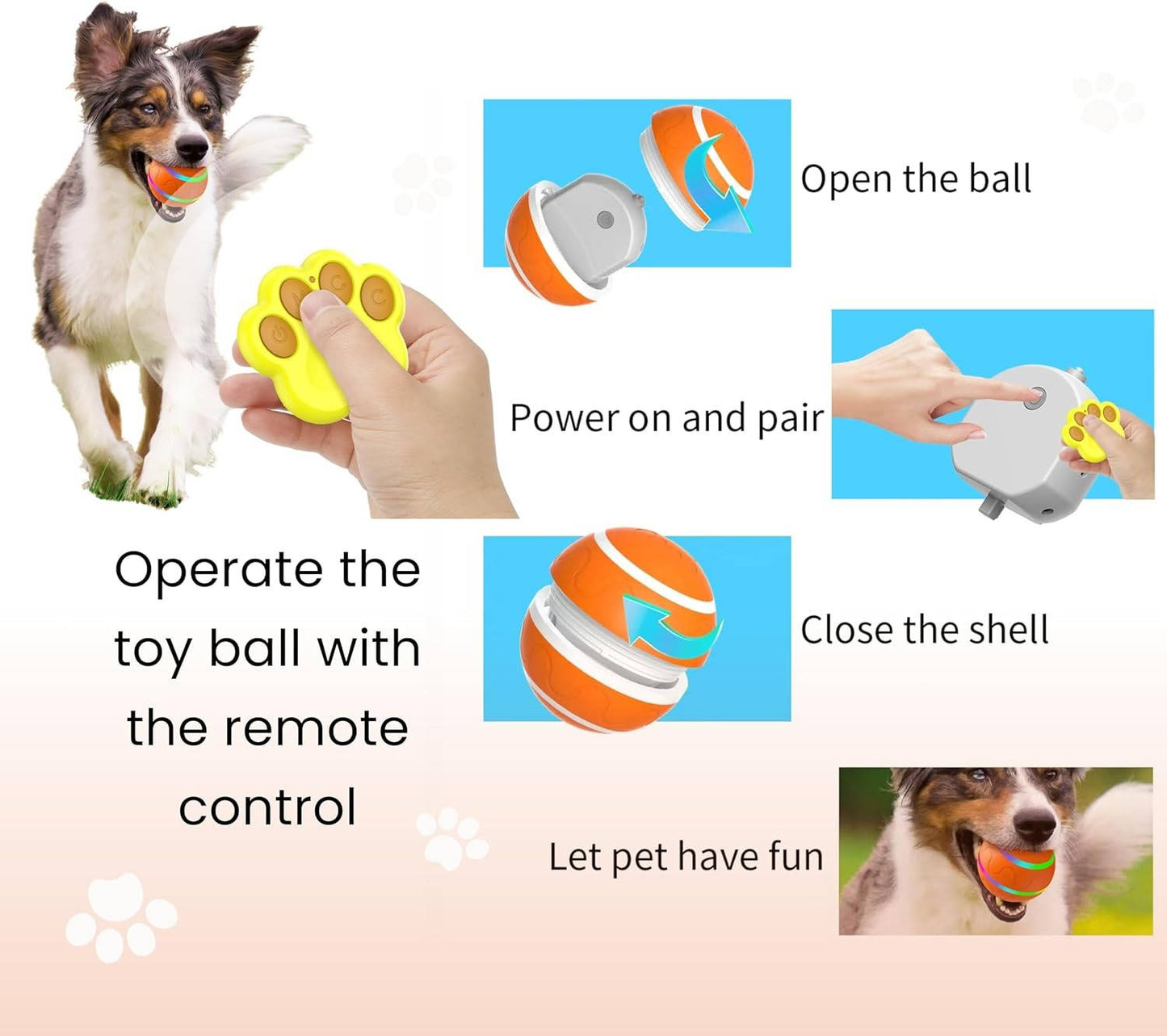 Fun Rubber Dog Play Ball