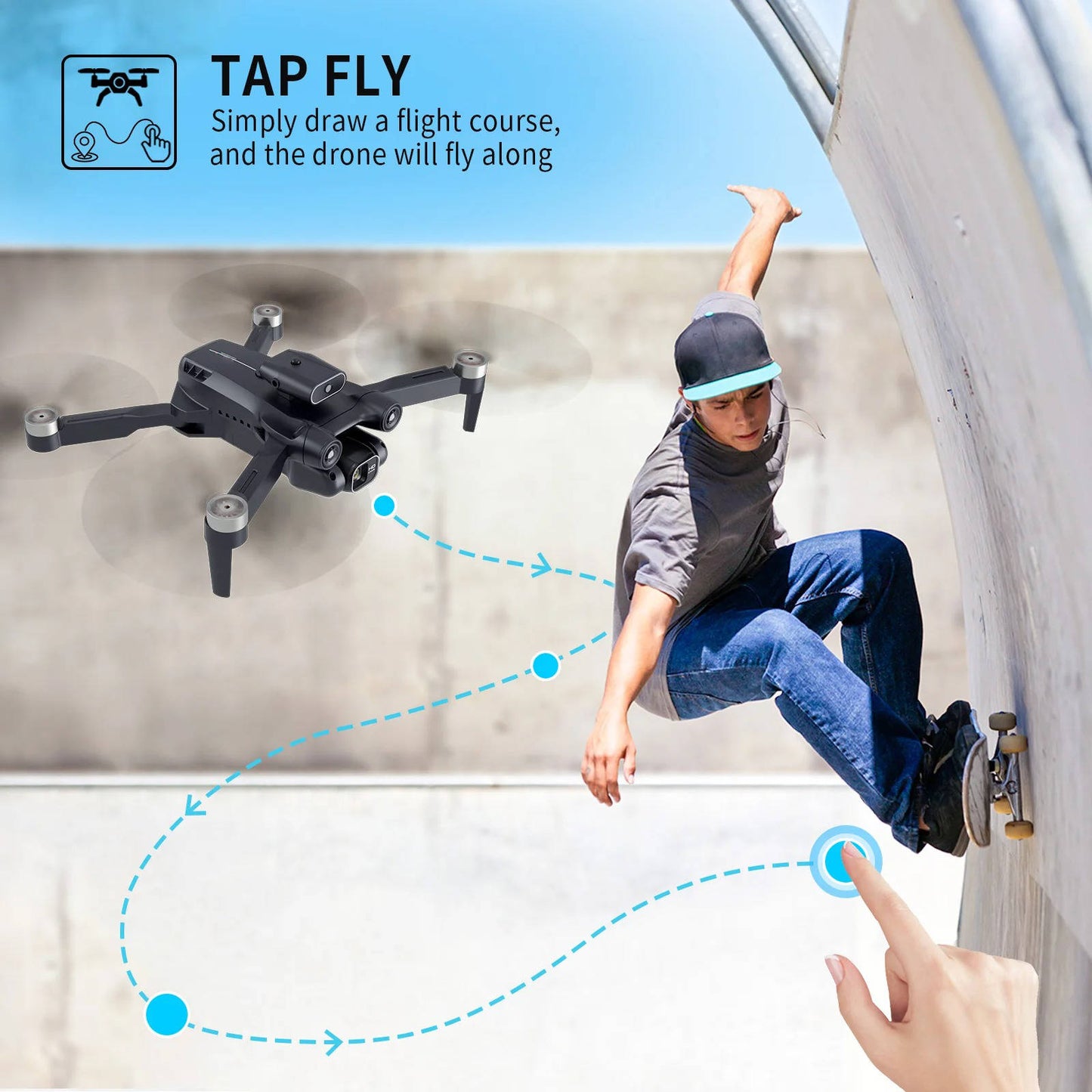 High Definition Dual Camera RC Drone with Extra Battery