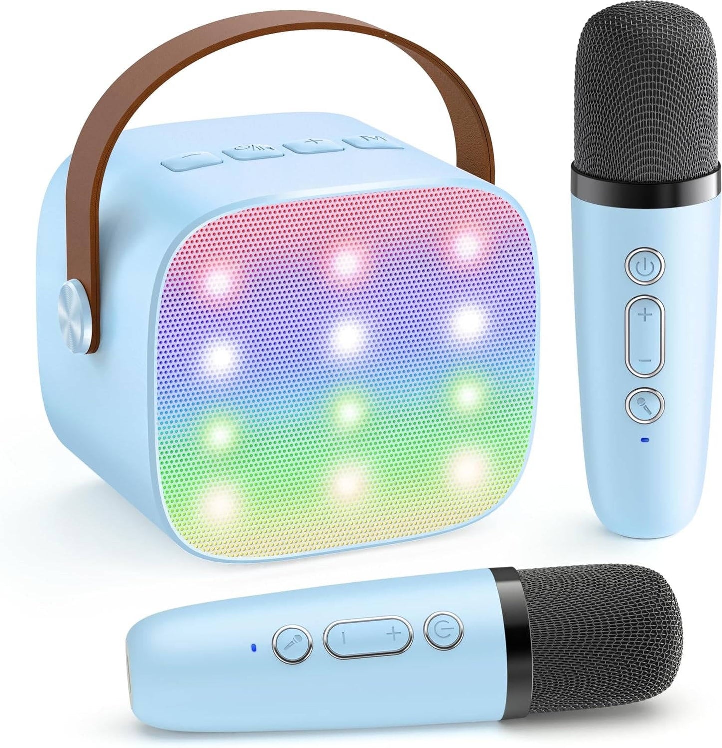 Portable Karaoke System with 2 Microphones