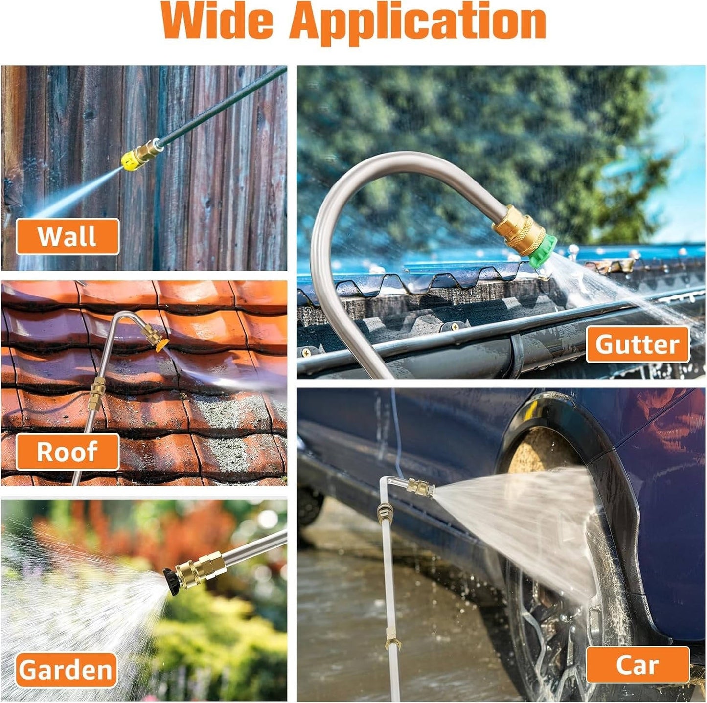 Heavy Duty 4000PSI Extendable Power Washer Wand