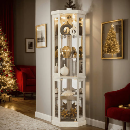 Traditional Display Corner Cabinet