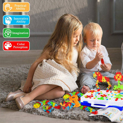 Fun Kids Construction Toy Set 237 Pieces