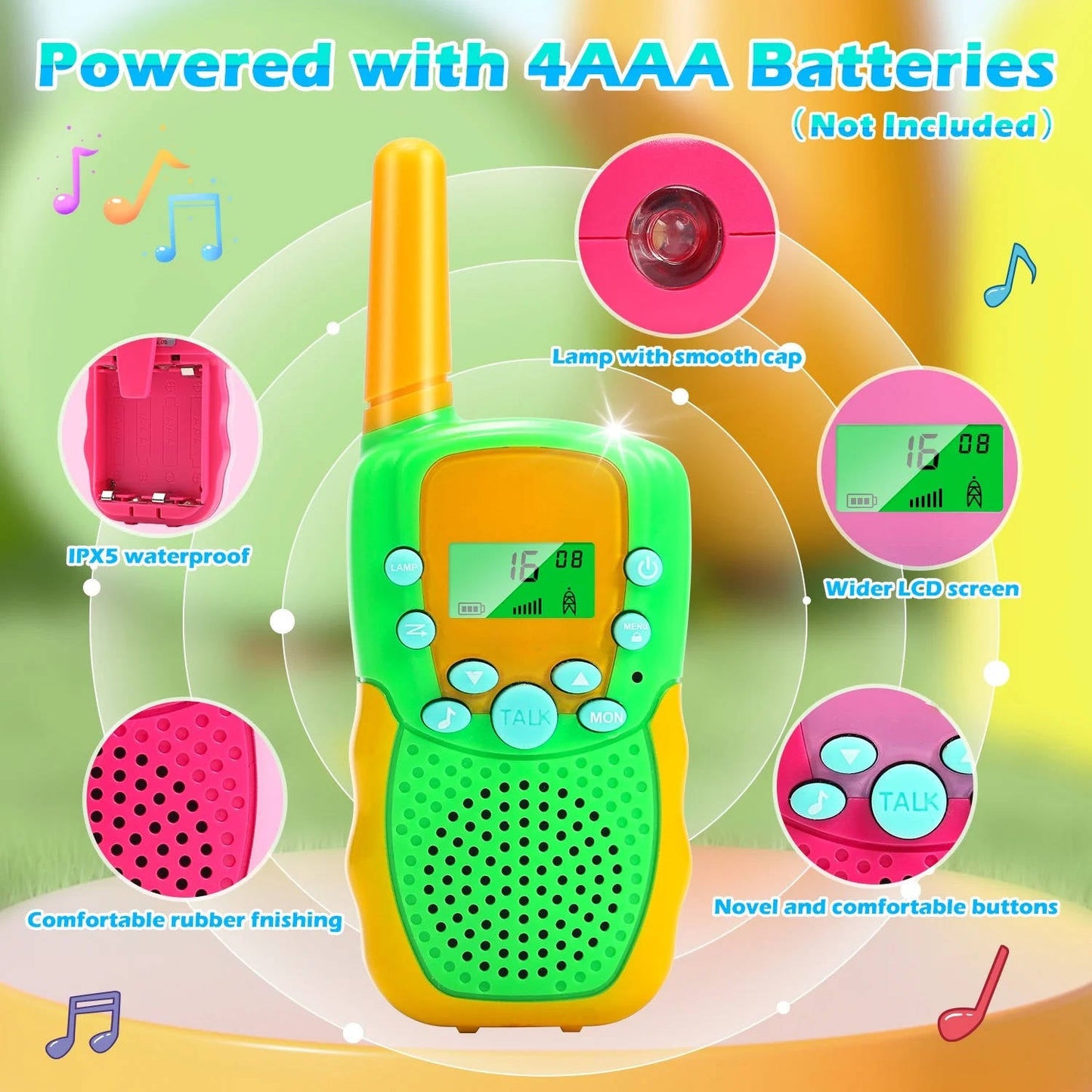 Fun Childrens Handheld Radios (3 Pack)
