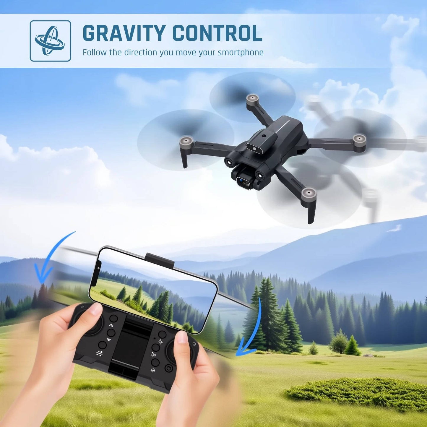 High Definition Dual Camera RC Drone with Extra Battery