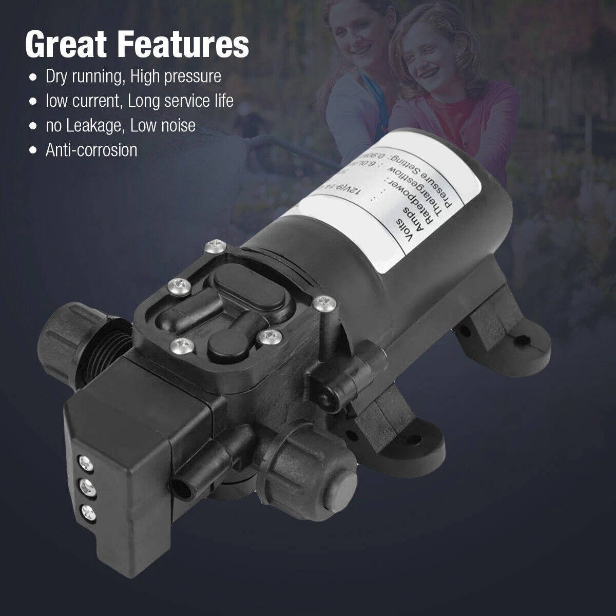 Portable 12V Water Pump Kit for RV Boat Camping