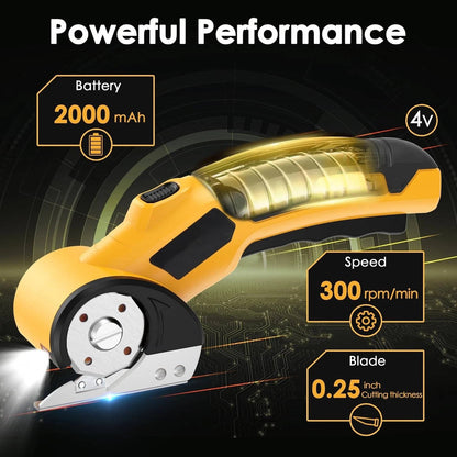 Wireless Portable Cutting Scissors for Fabric & Heavy Duty Use