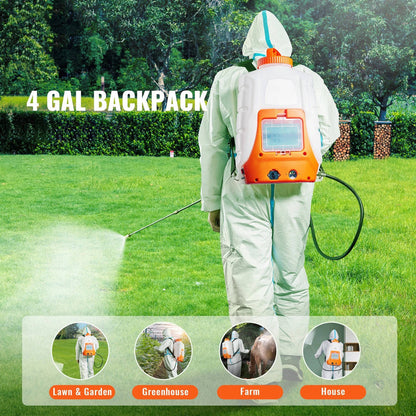 Portable 4 Gallon Pump Sprayer with Adjustable Pressure
