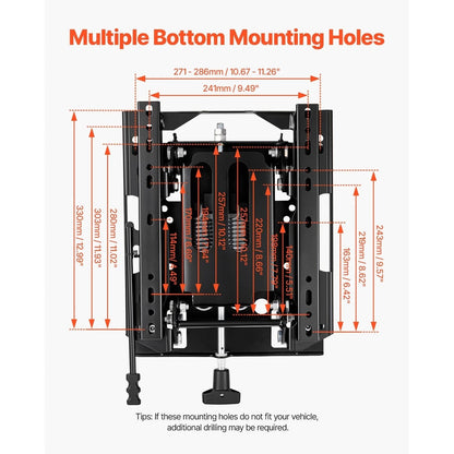 Heavy Duty Adjustable Seat Suspension Kit for Lawn Mowers