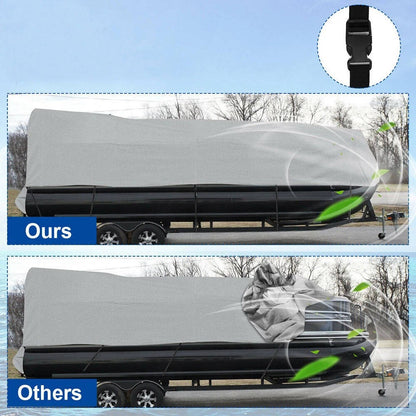 Durable Waterproof Pontoon Boat Cover 21-24 Feet Long