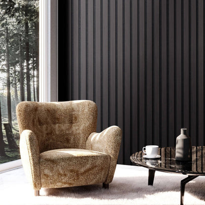 4 Pack Wooden Slatted Wall Panels Soundproofing Panels