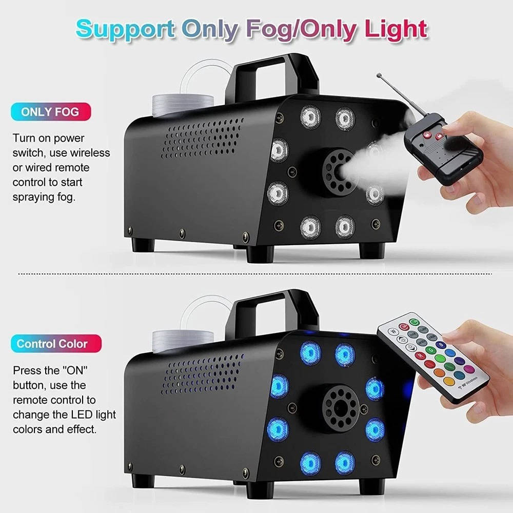 Fog Machine with 13 Color Changing LED Lights