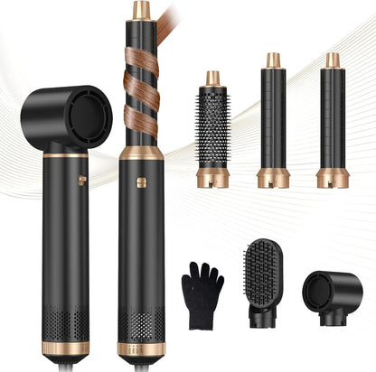 Multi-Function Hot Air Styling Brush with Curler - Halri