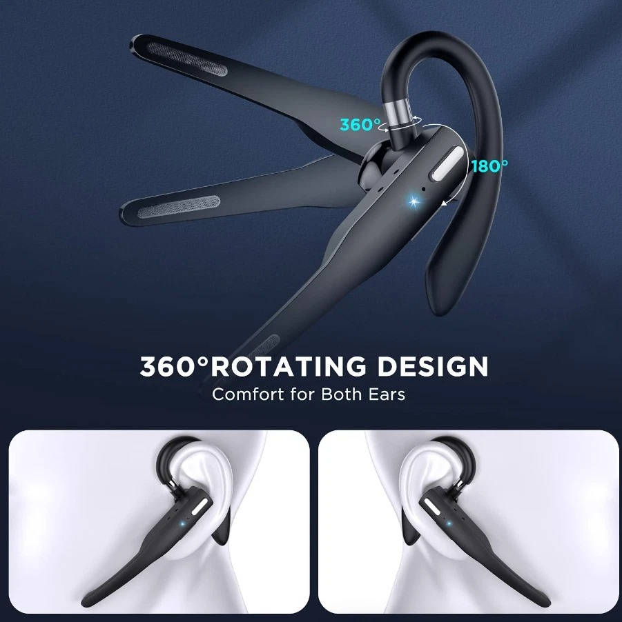 Wireless Bluetooth Headset for Drivers with Mic