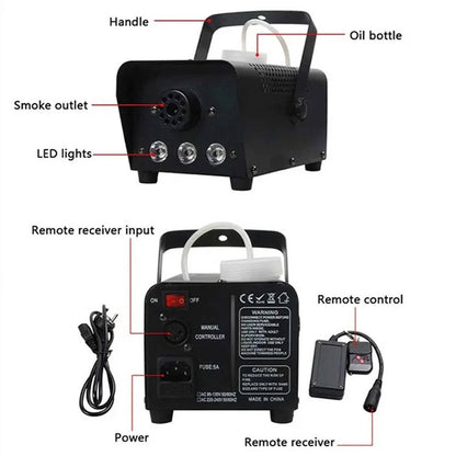 Fog Machine with 13 Color Changing LED Lights