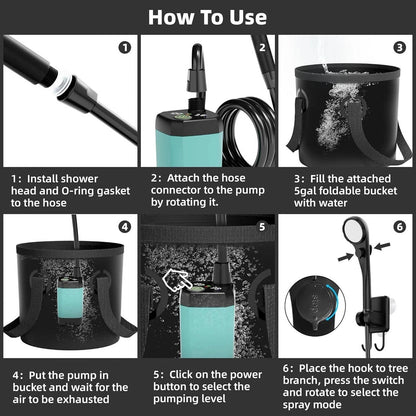 Compact Outdoor Solar Shower