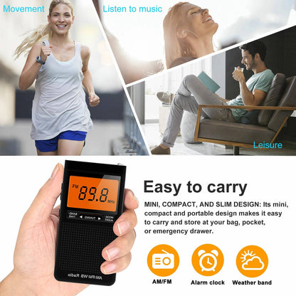 Compact Personal AM FM Radio
