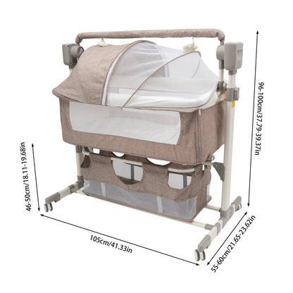 Automatic Baby Rocking Bedside Crib with Soothing Music