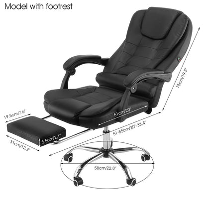 Comfortable Office Chair with Massage and Adjustable Back