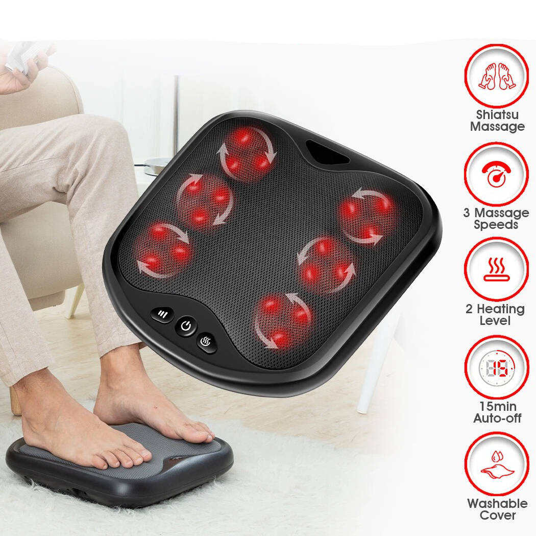 Heated Shiatsu Foot Massager with Deep Tissue Knead