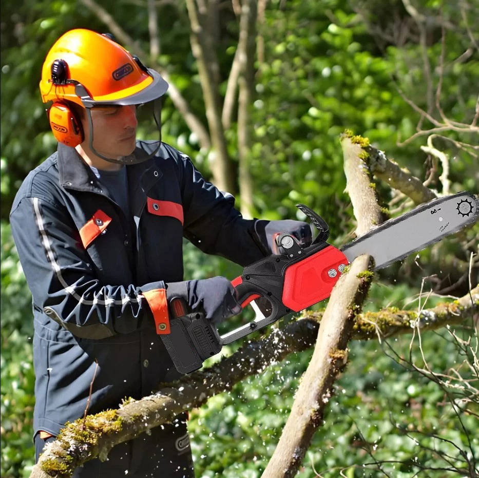 Portable 12 Electric Chainsaw 21V Cordless Saw Kit