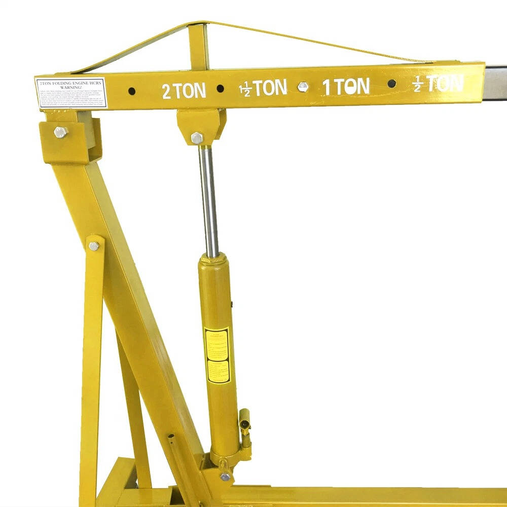 Compact 2 Ton Folding Hydraulic Garage Lift Crane
