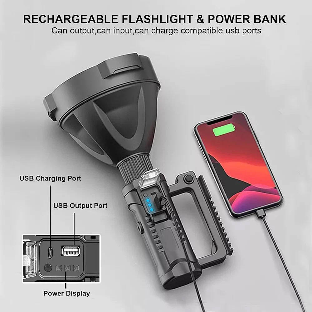 Powerful LED Rechargeable Handheld Torch