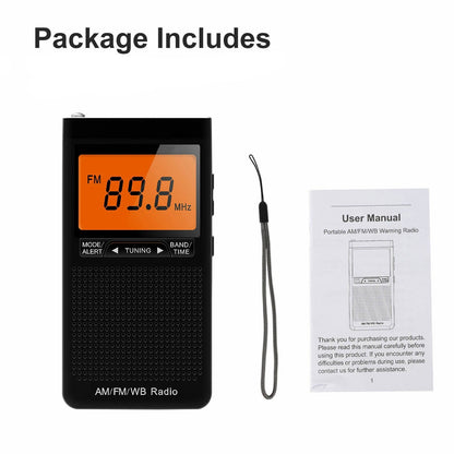 Compact Personal AM FM Radio