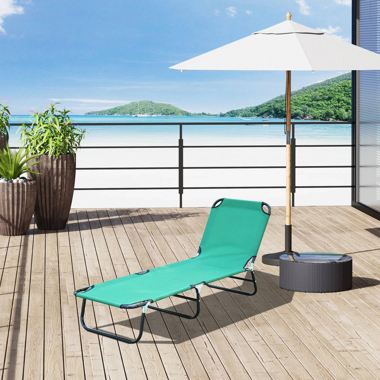 Portable Reclining Beach Chair - Halri
