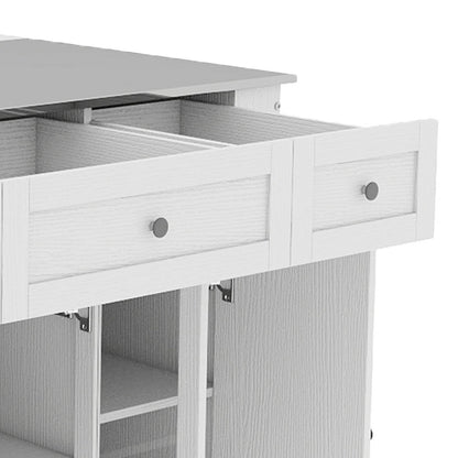 Extra Large Mobile Kitchen Cart with Storage and Wheels