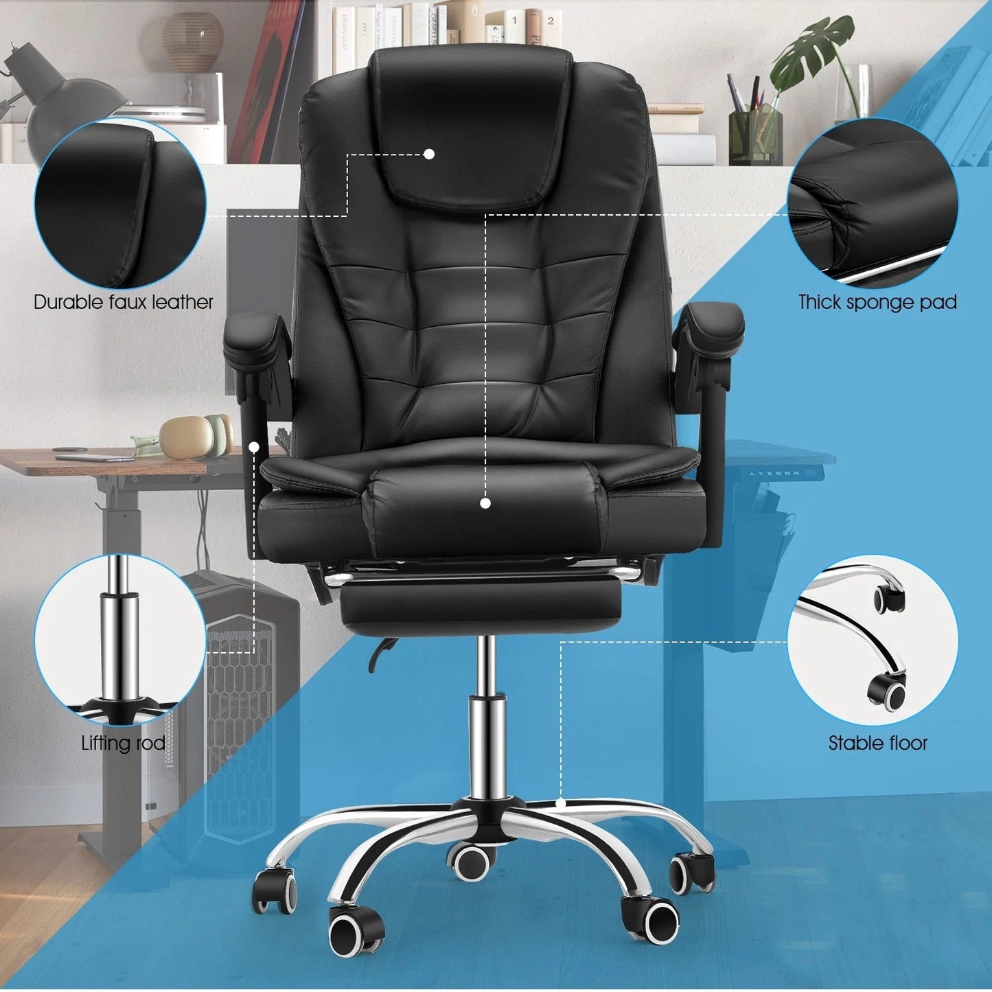 Ergonomic Massage Desk Chair