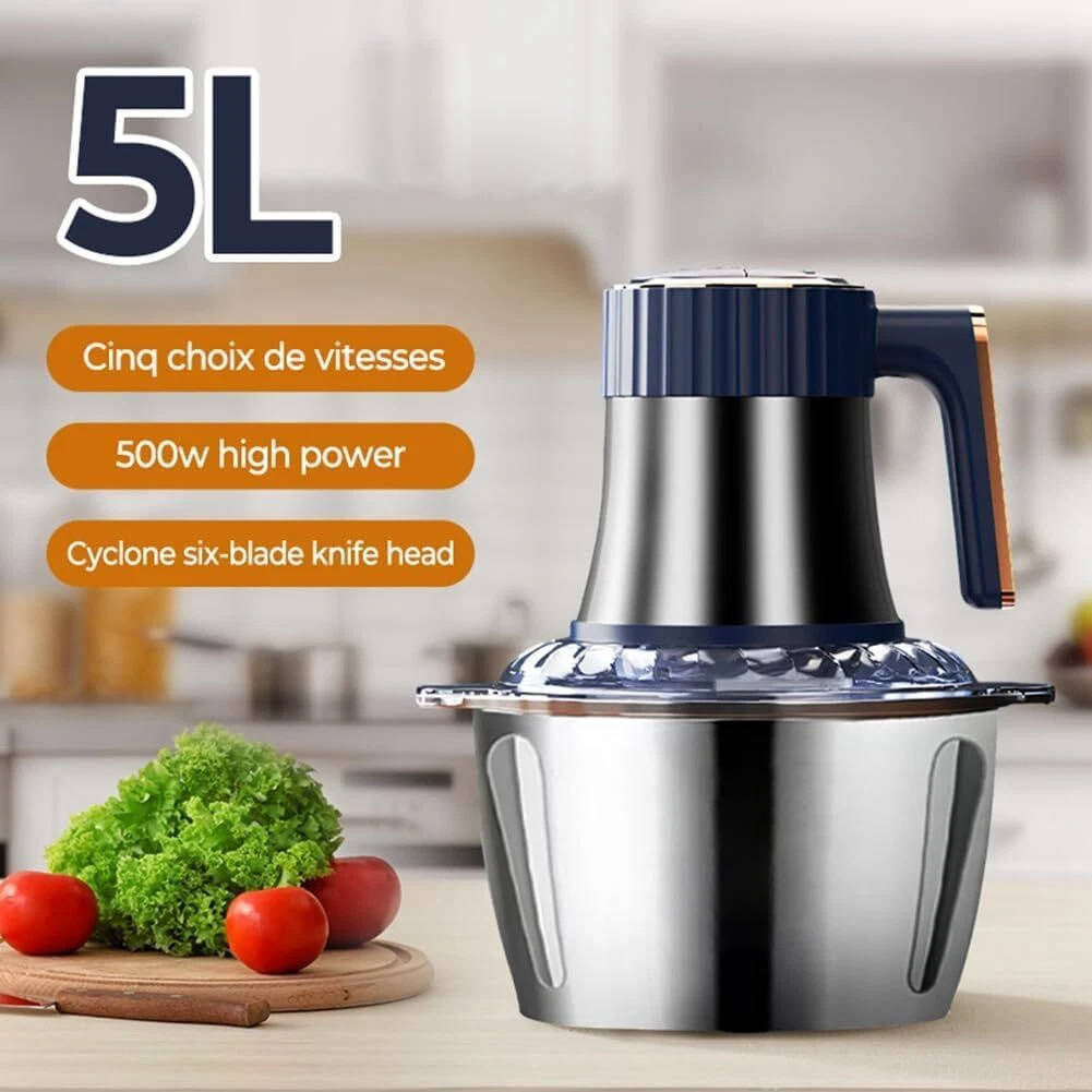 Powerful Electric Food Processor 5L Meat Grinder & Chopper