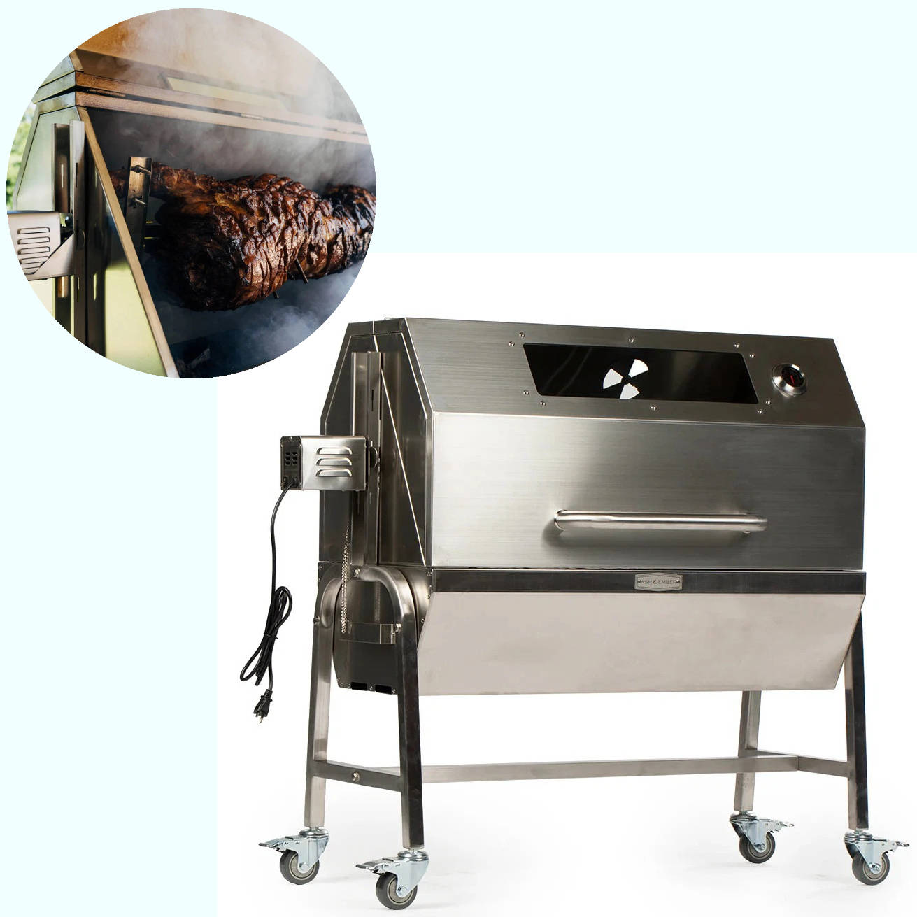 Outdoor Heavy Duty BBQ Rotisserie Grill - Halri