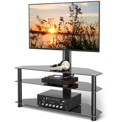 Stable Glass TV Stand for 32-70 Flat Screens - Halri
