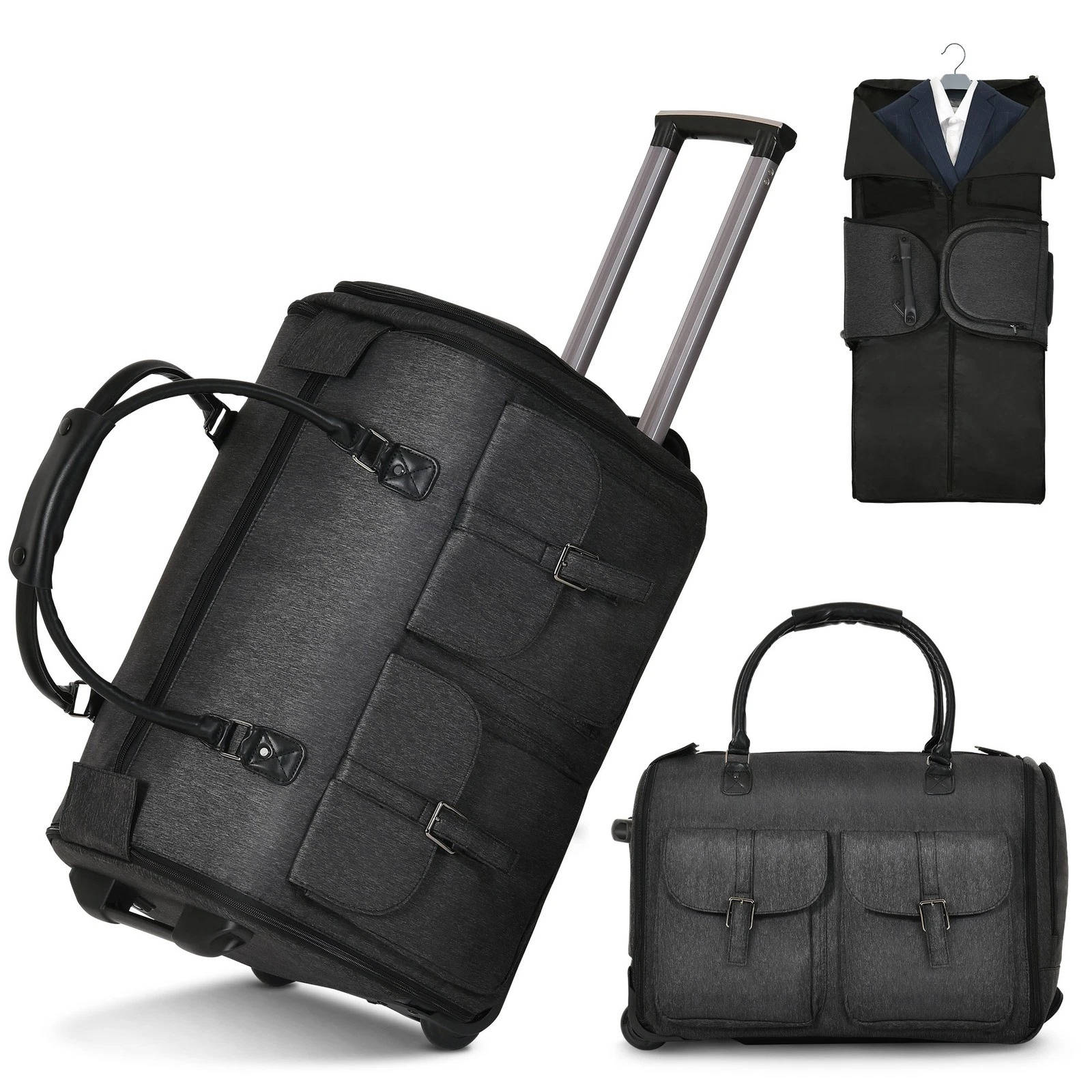 Rolling Clothing Travel Bag with Wheels - Halri