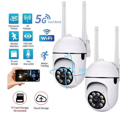 2 Pack Wireless Home Security Cameras, 1080P HD, Night Vision
