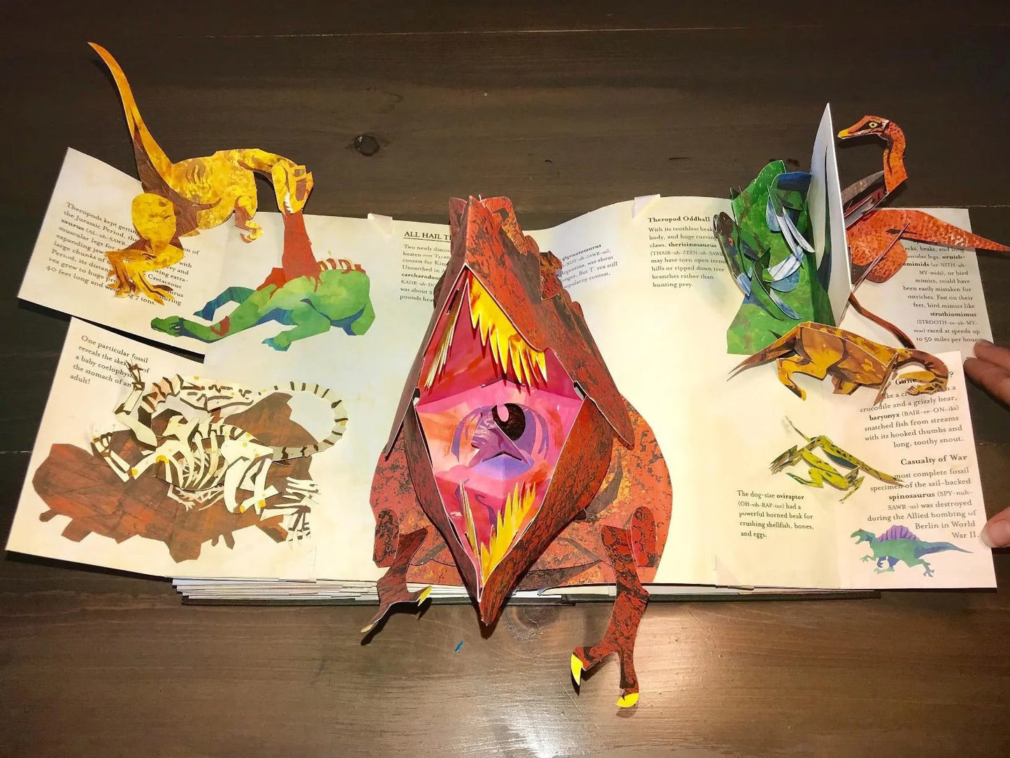 Colorful Interactive Kids Dinosaur Book