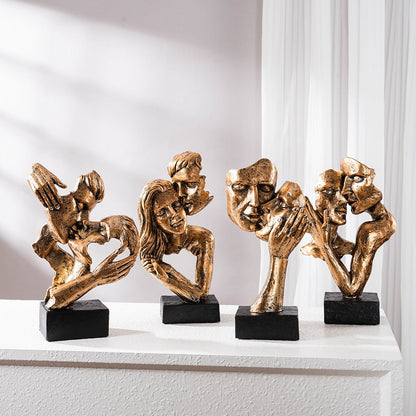 Romantic Lover Figurine Modern Home Decoration Piece