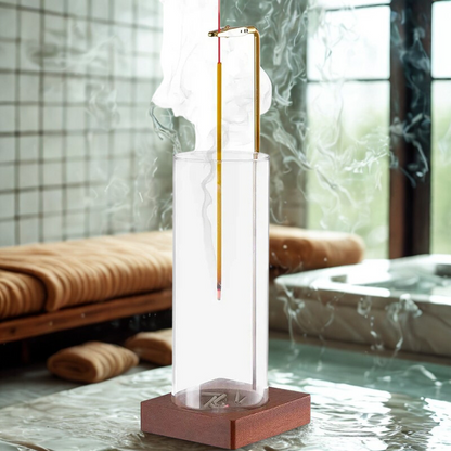 Clear Incense Burner with Detachable Tray - Halri