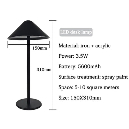 Stylish LED Desk Lamp with Adjustable Brightness