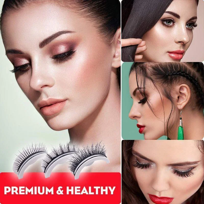 Easy Apply Reusable False Lashes Natural Everyday Look