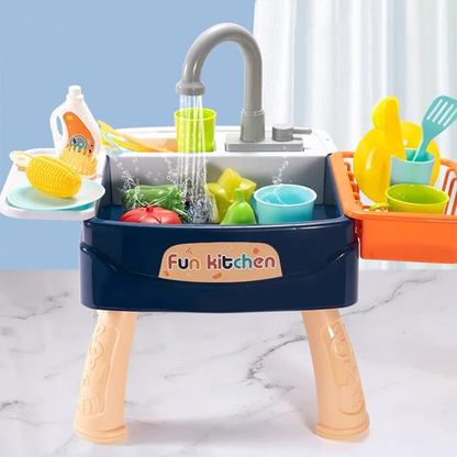 Fun Interactive Water Play Kitchen Sink for Kids - Halri