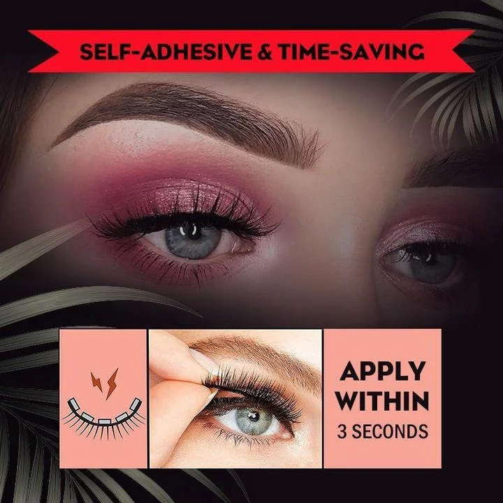 Easy Apply Reusable False Lashes Natural Everyday Look